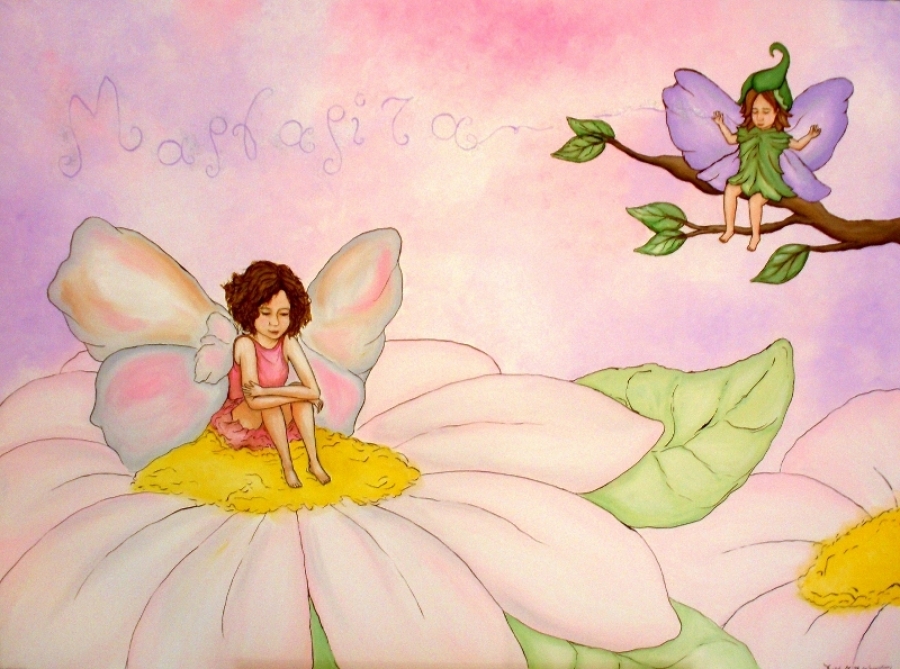 Original wall art painting for kids Fairytopia DPP044