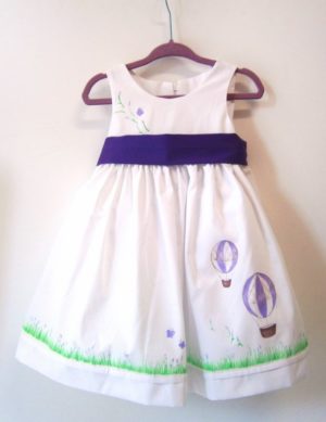 Βαφτιστικό φόρεμα Αερόστατο (λιλά) BD015
