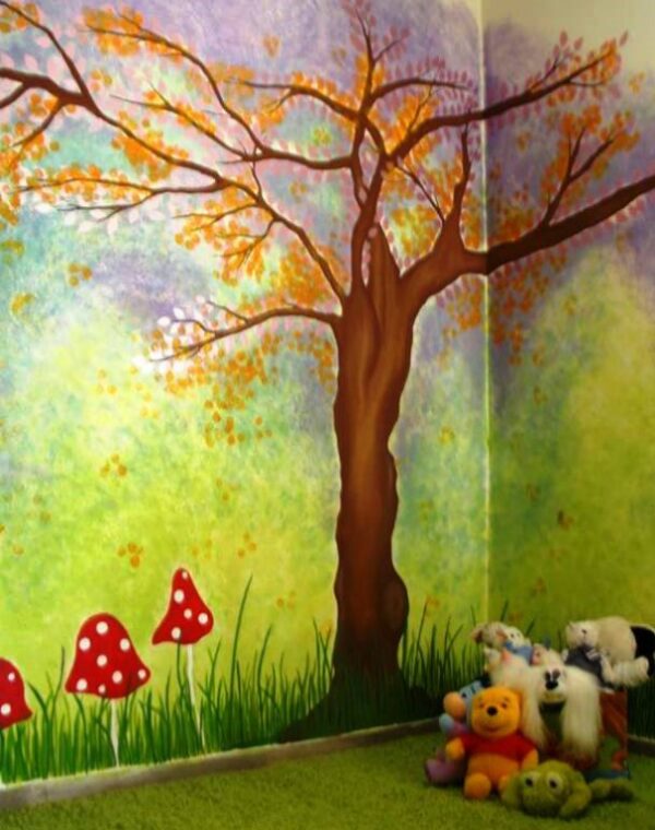 Kids wall art mural The magic forest PT001