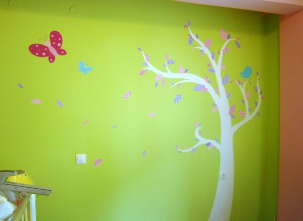Παιδική τοιχογραφία Patchwork δέντρο PT011
