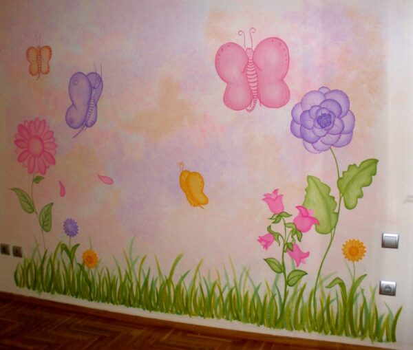 Παιδική τοιχογραφία Πεταλούδες PT008