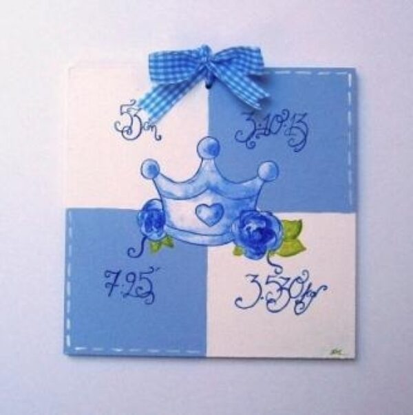 Personalized Newborn gift set Prince’s Crown NBG043