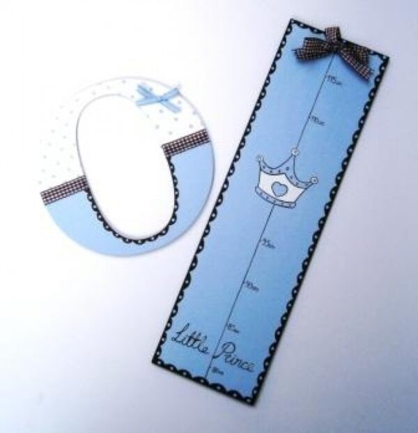 Height chart and wooden letter gift set for babies NBG045
