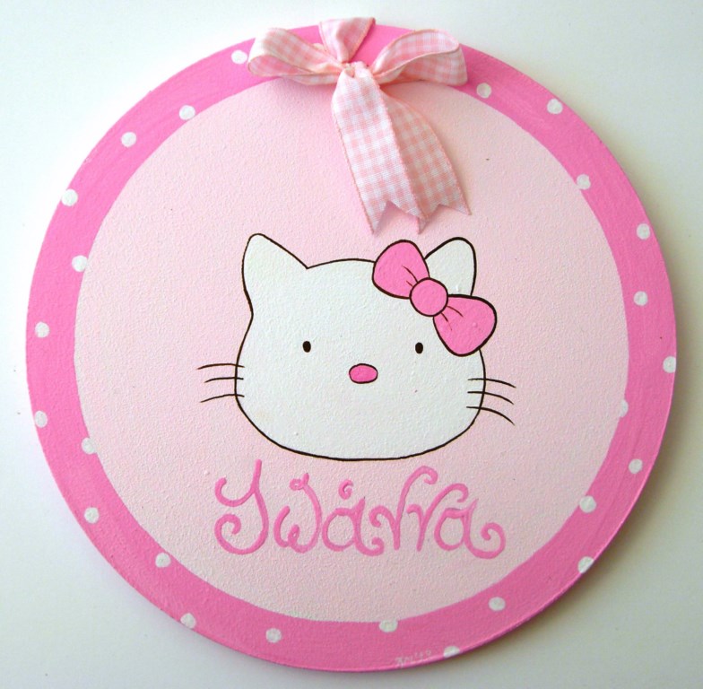 Personalized door signs Hello Kitty - DTP052