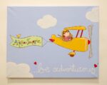 Παιδικός πίνακας παιδάκι σε αεροπλανάκι - DPP125