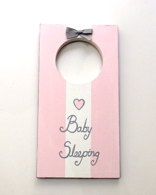 Personalized door signs Baby Sleeping - DTP093
