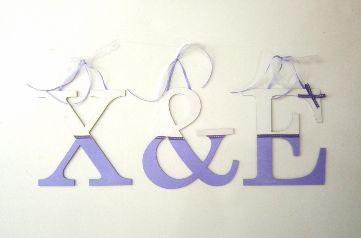 Ξύλινα, ζωγραφιστά γράμματα για τον τοίχο ZG021