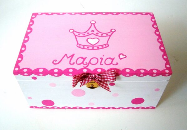 Memory box Crown (pink – magenta) DZK031