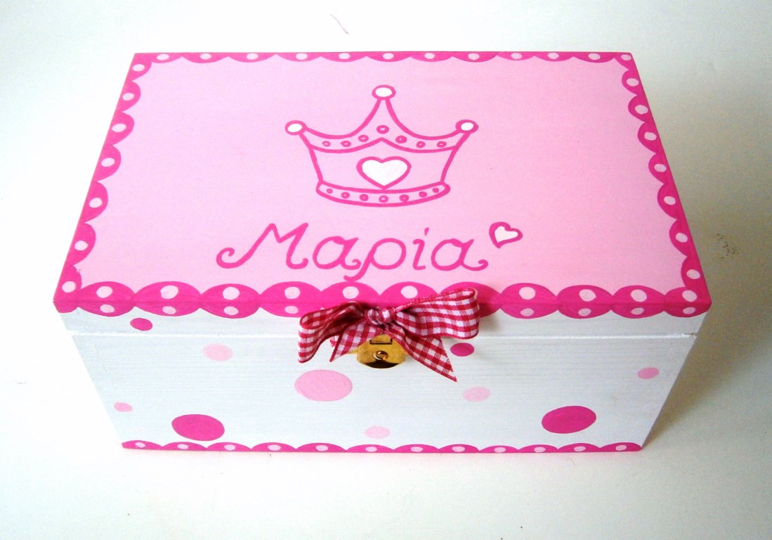 Memory box Crown (pink – magenta) DZK031