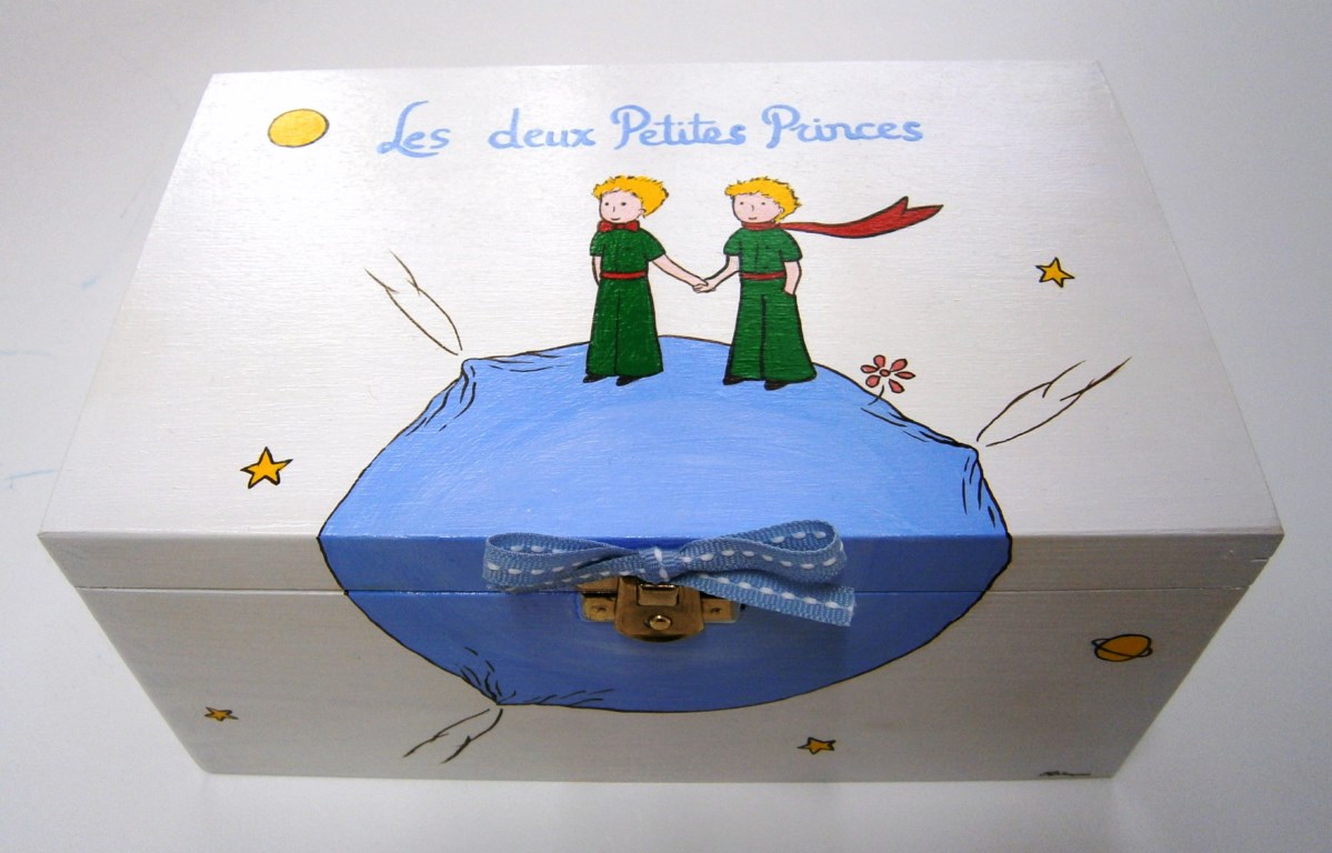 Ζωγραφιστό κουτί 2 μικροί πρίγκιπες DZK018