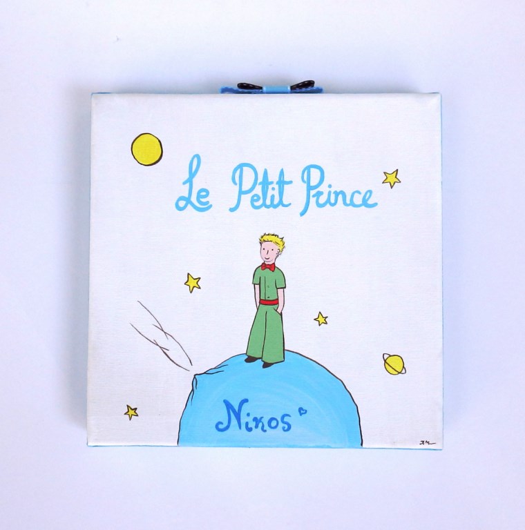 Personalized nursery wall art canvas Little Prince DPP098
