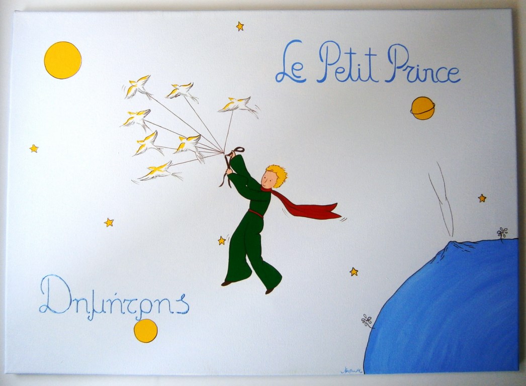 Original wall art painting The Little prince DPP049