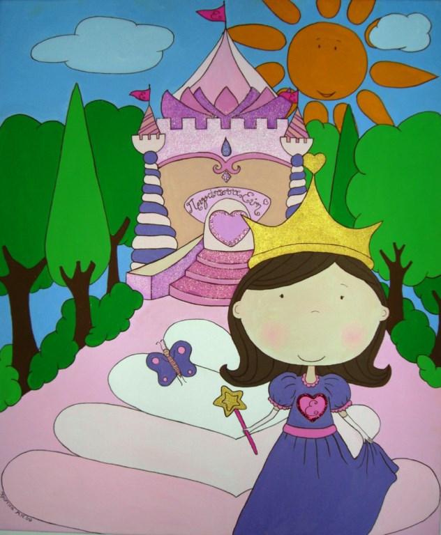 Παιδικός πίνακας Η πριγκίπισσα και το κάστρο DPP036