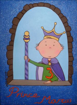 Παιδικός πίνακας Πρίγκιπας στο παράθυρο 2 DPP034