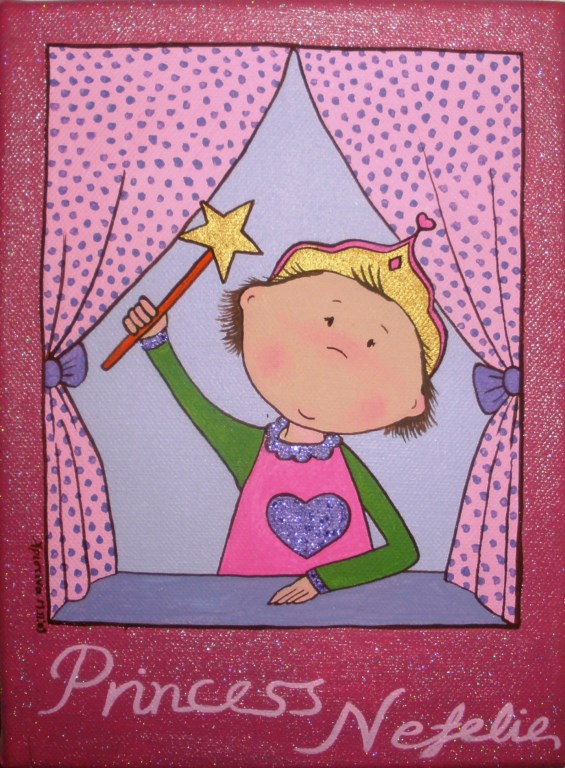 Παιδικός πίνακας Πριγκίπισσα στο παράθυρο DPP035