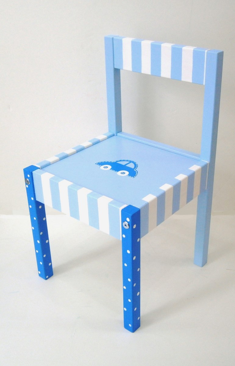 Kids’ chair little blue car DE018