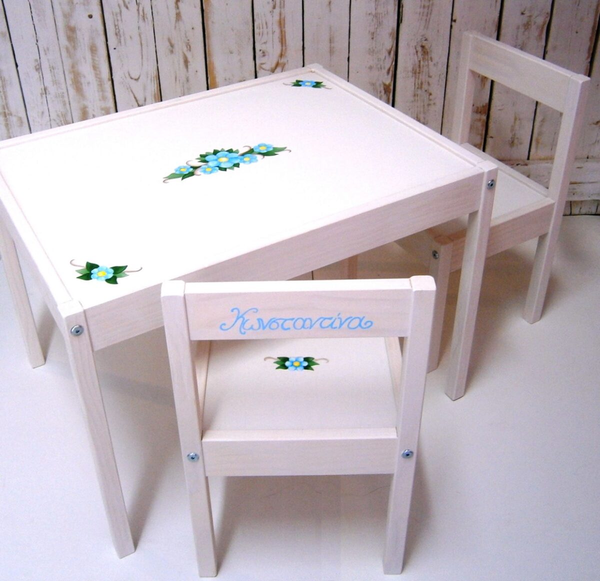 Kids’ chair & table Little flower DE012