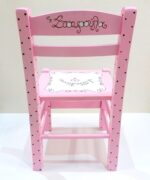 Kids’ chairs & table Polka Dots Pink & Brown DE055