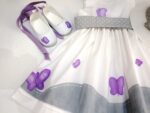 Βαφτιστικό φόρεμα Πεταλούδα Λιλά BD044