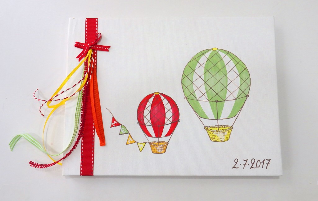 Βιβλίο ευχών Αερόστατα πολύχρωμο - BE036