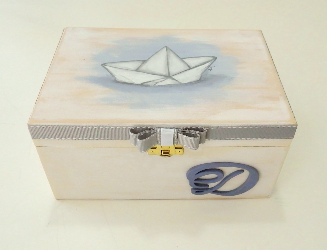 Ζωγραφιστό κουτί Καραβάκι DZK052