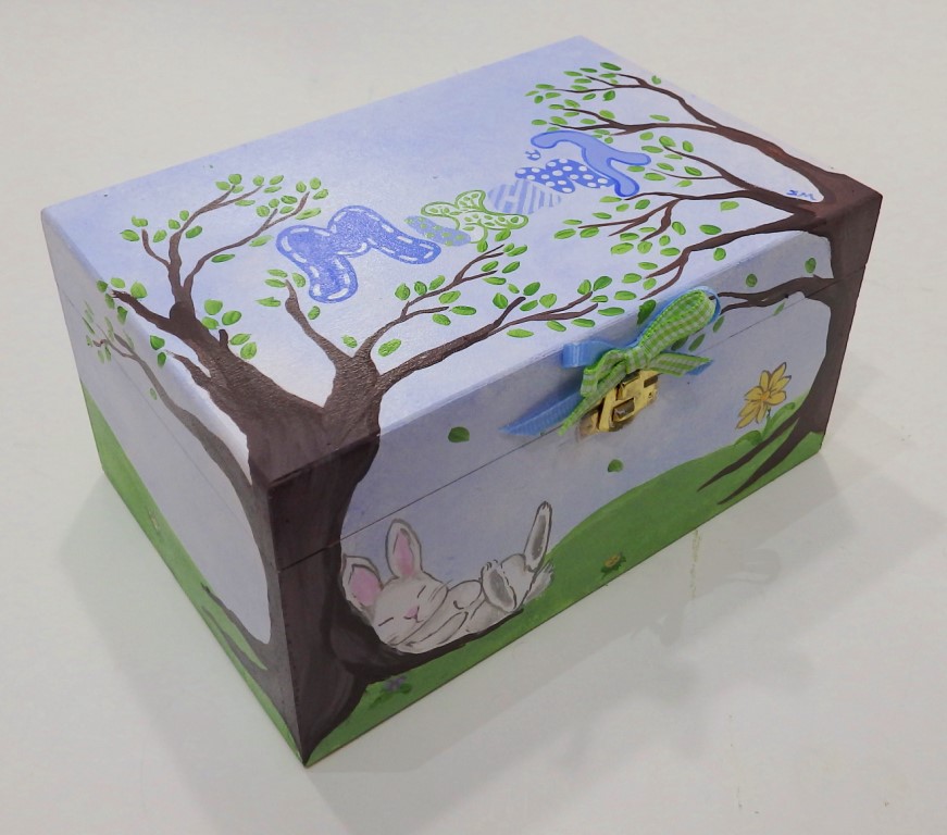 Ζωγραφιστό κουτί κουνελάκι - DZK056