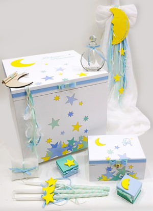Personalized Newborn gift set Owls for twins NBG087