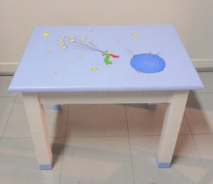 Kids’ chairs & table Little Prince baby blue DE067