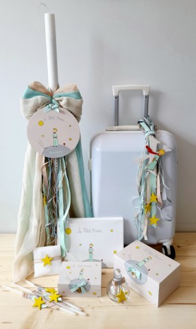 Baptism set The Little Prince mint with suitcase VS132