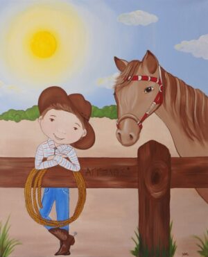 Παιδικός πίνακας Άγρια Δύση DPP140