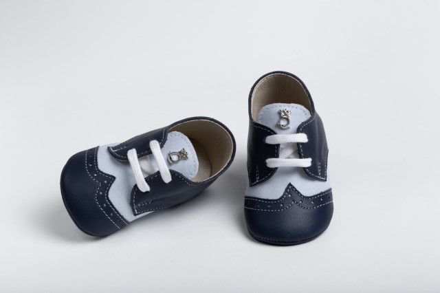 Handmade baptism hug shoes for newborn boys A2202M