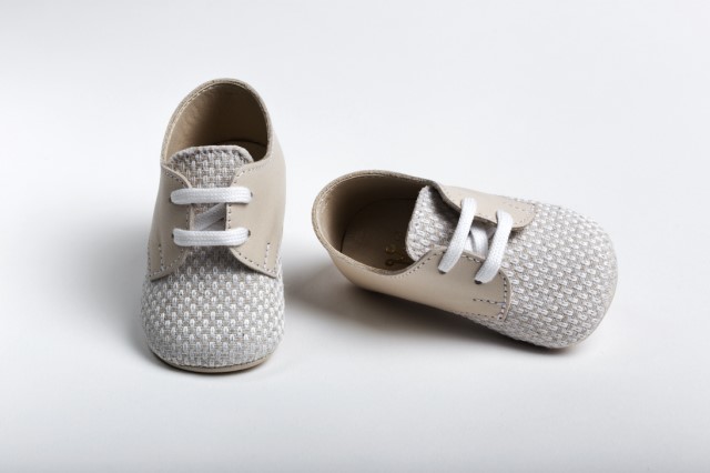 Handmade baptism hug shoes for newborn boys A2203E