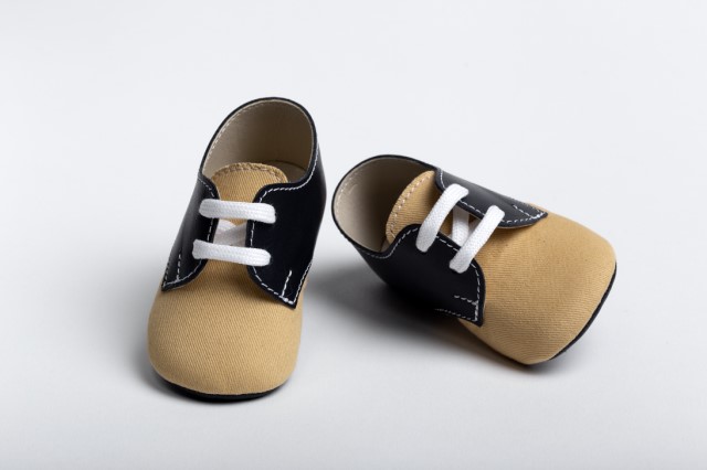 Handmade baptism hug shoes for newborn boys A2203K