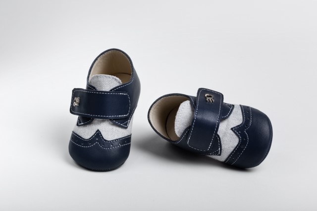 Handmade baptism hug shoes for newborn boys A2201M
