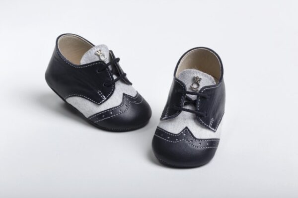Handmade baptism hug shoes for newborn boys A2202A