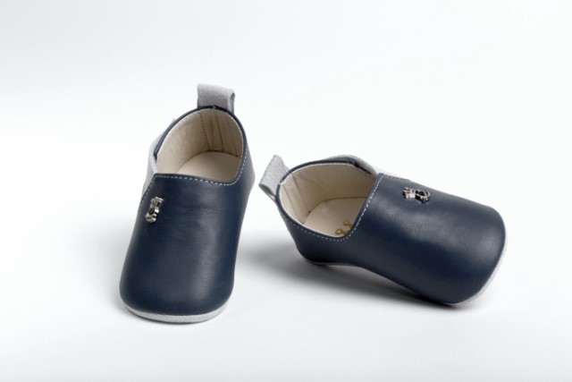 Handmade baptism hug shoes for newborn boys A2200M