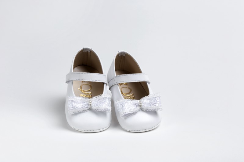 Handmade baptism hug shoes for newborn baby girls K2203A