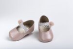 Handmade baptism hug shoes for newborn baby girls Κ2208Ρ