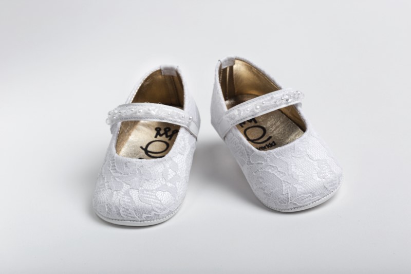 Handmade baptism hug shoes for newborn baby girls K2209A