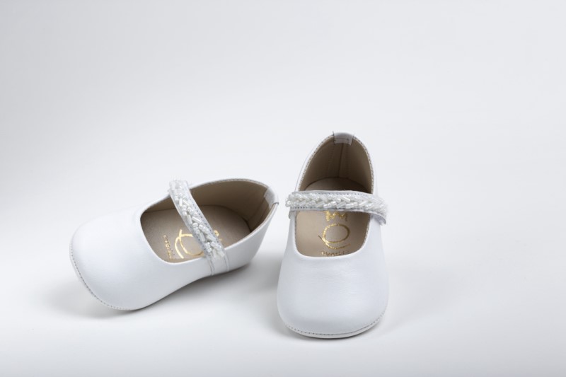 Handmade baptism hug shoes for newborn baby girls K2210Α