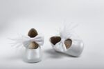 Handmade baptism hug shoes for newborn baby girls Κ2215E