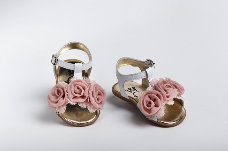 Handmade baptism shoes for newborn baby girls-first steps K2220A