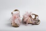 Handmade baptism shoes for newborn baby girls -first steps K2228P