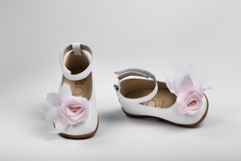 Handmade baptism shoes for newborn baby girls-first steps K2236A