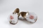 Handmade baptism shoes for newborn baby girls-first steps K2237X