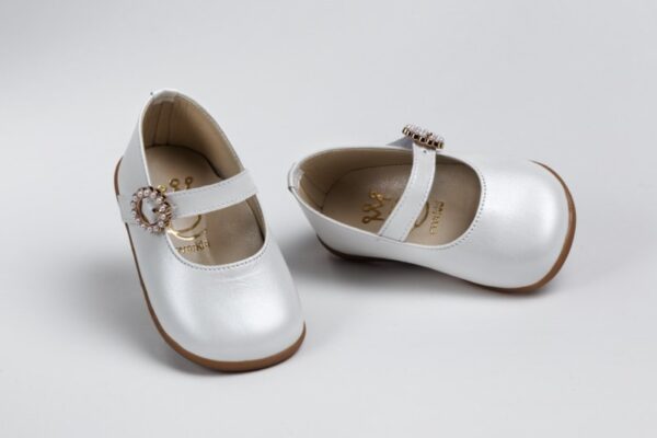 Handmade baptism shoes for newborn baby girls-first steps K2238E