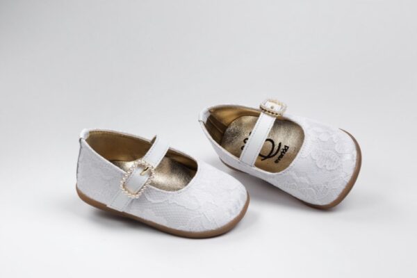 Handmade baptism shoes for newborn baby girls-first steps K2239A