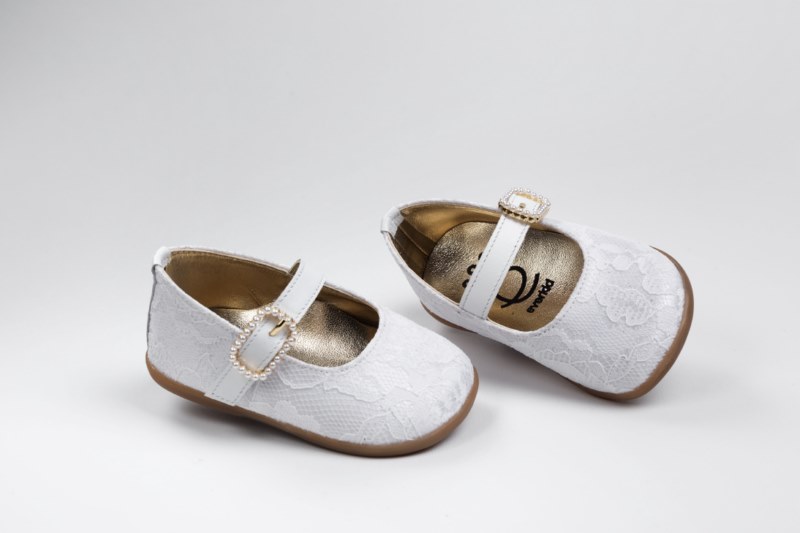 Handmade baptism shoes for newborn baby girls-first steps K2239A