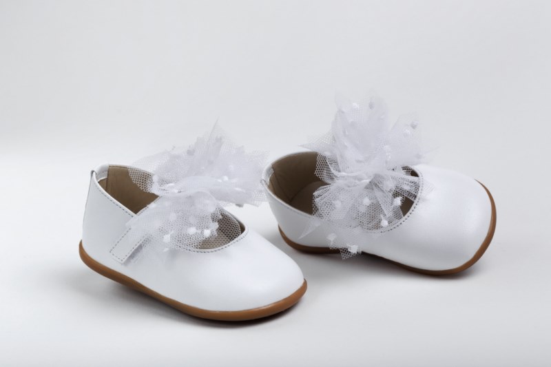 Βαπτιστικά παπουτσάκια για κορίτσια - πρώτα βήματα Κ2233A