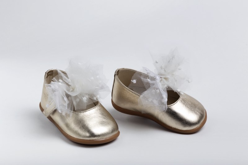 Handmade baptism shoes for newborn baby girls-first steps K2233X